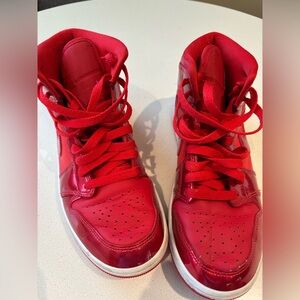 High-Top Sneakers in Red Nike size 8